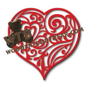 Fret Heart fretwork scroll saw pattern |The Wooden Teddy Bear