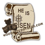 He Is Risen Scroll fretwork scroll saw pattern |The Wooden Teddy Bear