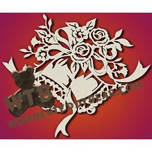 Wedding Bells fretwork scroll saw pattern |The Wooden Teddy Bear