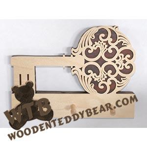 Fret Key Plaque fretwork scroll saw pattern |The Wooden Teddy Bear