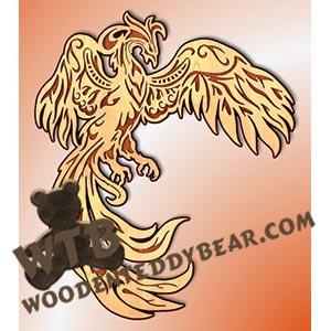 Fretwork Phoenix fretwork scroll saw pattern |The Wooden Teddy Bear