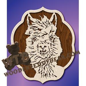 Alpaca fretwork scroll saw pattern |The Wooden Teddy Bear