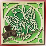 Butterfly Plaque fretwork scroll saw pattern |The Wooden Teddy Bear