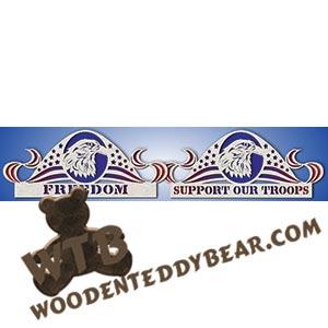 US Flag Bald Eagle fretwork scroll saw pattern |The Wooden Teddy Bear