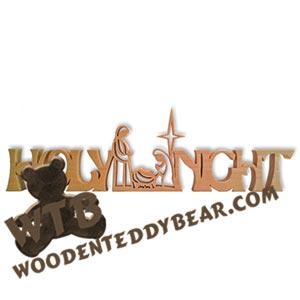 Holy Night Nativity fretwork scroll saw pattern |The Wooden Teddy Bear