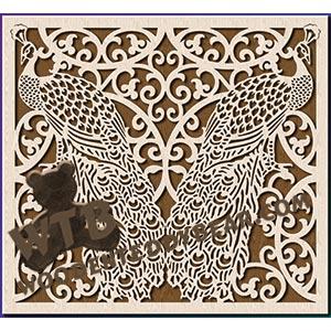 Two Peacocks fretwork scroll saw pattern |The Wooden Teddy Bear