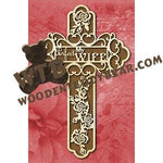 Wife Cross fretwork scroll saw pattern |The Wooden Teddy Bear