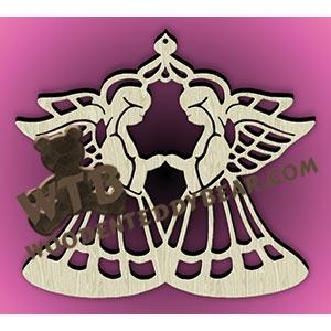 Angel Plaque fretwork scroll saw pattern |The Wooden Teddy Bear