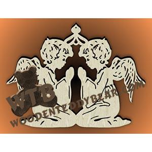 Angel Plaque #2 fretwork scroll saw pattern |The Wooden Teddy Bear