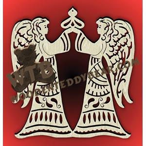 Angel Plaque #3 fretwork scroll saw pattern |The Wooden Teddy Bear