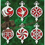 Bauble Ornaments #3 fretwork scroll saw pattern |The Wooden Teddy Bear