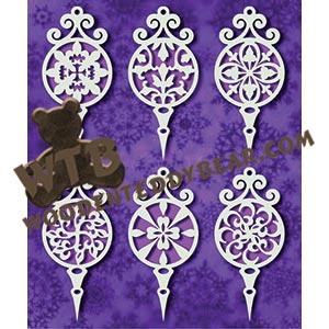 Bauble Ornaments #4 fretwork scroll saw pattern |The Wooden Teddy Bear