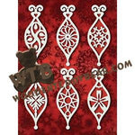 Bauble Ornaments #5 fretwork scroll saw pattern |The Wooden Teddy Bear