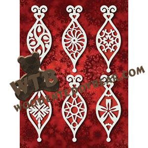 Bauble Ornaments #5 fretwork scroll saw pattern |The Wooden Teddy Bear