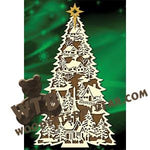 Forest Village Tree fretwork scroll saw pattern |The Wooden Teddy Bear