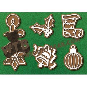 Gingerbread Ornaments #1 fretwork scroll saw pattern |The Wooden Teddy Bear