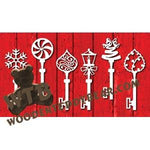 Key Ornaments #1 fretwork scroll saw pattern |The Wooden Teddy Bear