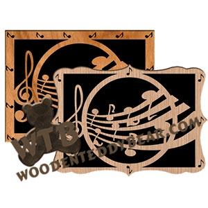 Music Plaque fretwork scroll saw pattern |The Wooden Teddy Bear