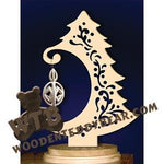 Ornament Tree #1 fretwork scroll saw pattern |The Wooden Teddy Bear