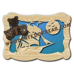Sailboat fretwork scroll saw pattern |The Wooden Teddy Bear