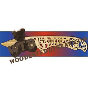 Survival Knife Police Dept. fretwork scroll saw pattern |The Wooden Teddy Bear