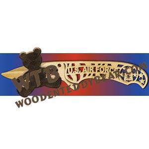 Survival Knife U.S. Air Force fretwork scroll saw pattern |The Wooden Teddy Bear