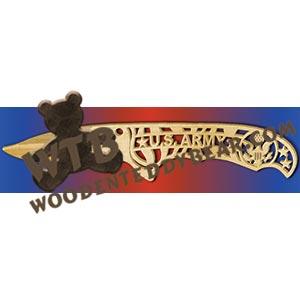 Survival Knife U.S. Army fretwork scroll saw pattern |The Wooden Teddy Bear