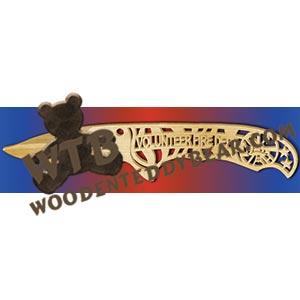 Survival Knife Volunteer Fire Dept. fretwork scroll saw pattern |The Wooden Teddy Bear