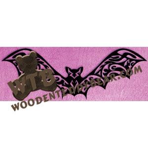 Tribal Bat fretwork scroll saw pattern |The Wooden Teddy Bear