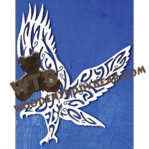 Tribal Eagle fretwork scroll saw pattern |The Wooden Teddy Bear