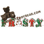 Frosty Stand-Up Letters fretwork scroll saw pattern |The Wooden Teddy Bear