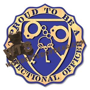 Proud Correctional Officer fretwork scroll saw pattern |The Wooden Teddy Bear