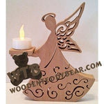 Angel Tea Light Stand fretwork scroll saw pattern |The Wooden Teddy Bear