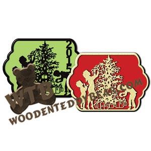 Christmas Morning fretwork scroll saw pattern |The Wooden Teddy Bear