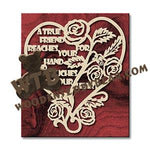 True Friend Heart #2 fretwork scroll saw pattern |The Wooden Teddy Bear