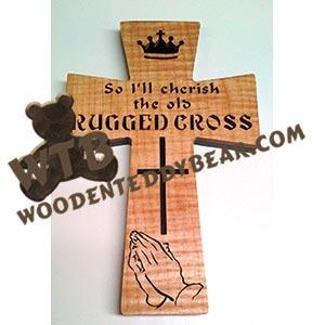 Old Rugged Cross fretwork scroll saw pattern |The Wooden Teddy Bear