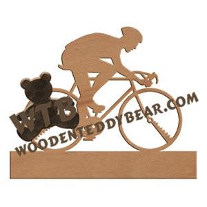 Cyclist fretwork scroll saw pattern |The Wooden Teddy Bear