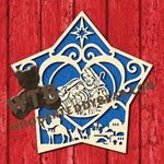 Star Nativity #2 fretwork scroll saw pattern |The Wooden Teddy Bear