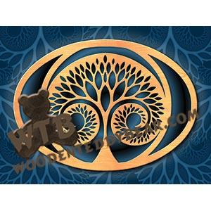 Tree of Life Plaque fretwork scroll saw pattern |The Wooden Teddy Bear