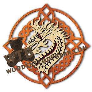 Celtic Dragon fretwork scroll saw pattern |The Wooden Teddy Bear