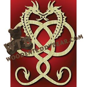 Celtic Knot Dragon fretwork scroll saw pattern |The Wooden Teddy Bear