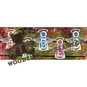 Angel Letter Ornaments fretwork scroll saw pattern |The Wooden Teddy Bear