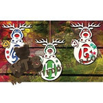 Reindeer Letter Ornaments fretwork scroll saw pattern |The Wooden Teddy Bear