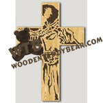 Jesus Portrait Cross fretwork scroll saw pattern |The Wooden Teddy Bear