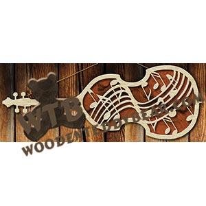 Violin Plaque fretwork scroll saw pattern |The Wooden Teddy Bear