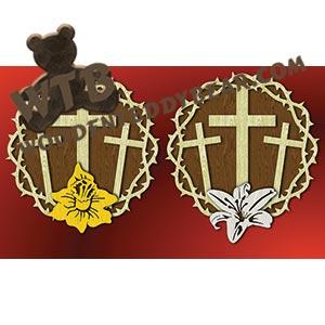 Crown of Thorns Overlay fretwork scroll saw pattern |The Wooden Teddy Bear