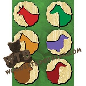 Dog Ornaments fretwork scroll saw pattern |The Wooden Teddy Bear