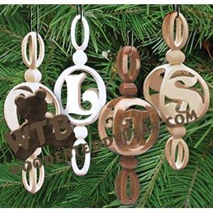 Compound Cut Letter Ornaments fretwork scroll saw pattern |The Wooden Teddy Bear