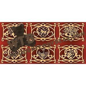 All About Hearts Set fretwork scroll saw pattern |The Wooden Teddy Bear