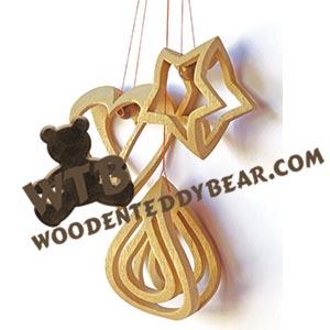 Compound Cut Ornaments Set #15 fretwork scroll saw pattern |The Wooden Teddy Bear